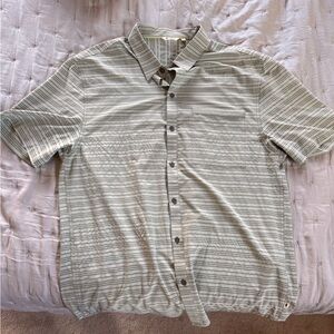 Cotopaxi Men's Casual Striped Shirt - Gray